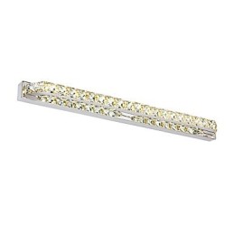 Lámpara de espejo larga de alta calidad para baño, lámpara de pared de metal y cristal.