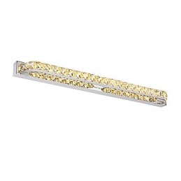 Lámpara de espejo larga de alta calidad para baño, lámpara de pared de metal y cristal.