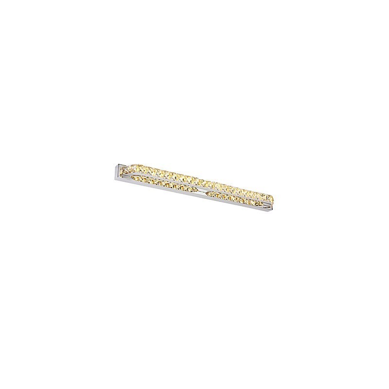 Lámpara de espejo larga de alta calidad para baño, lámpara de pared de metal y cristal.