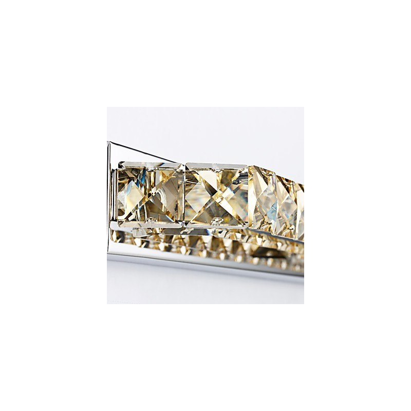 Lámpara de espejo larga de alta calidad para baño, lámpara de pared de metal y cristal.
