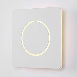 Lámpara de pared con función de pintura contemporánea moderna integrada para luz ambiental.