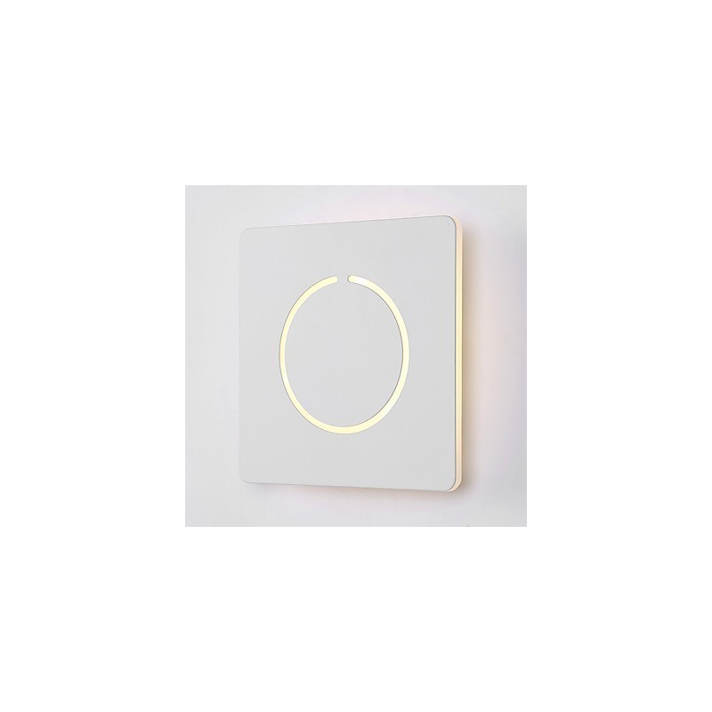 Lámpara de pared con función de pintura contemporánea moderna integrada para luz ambiental.