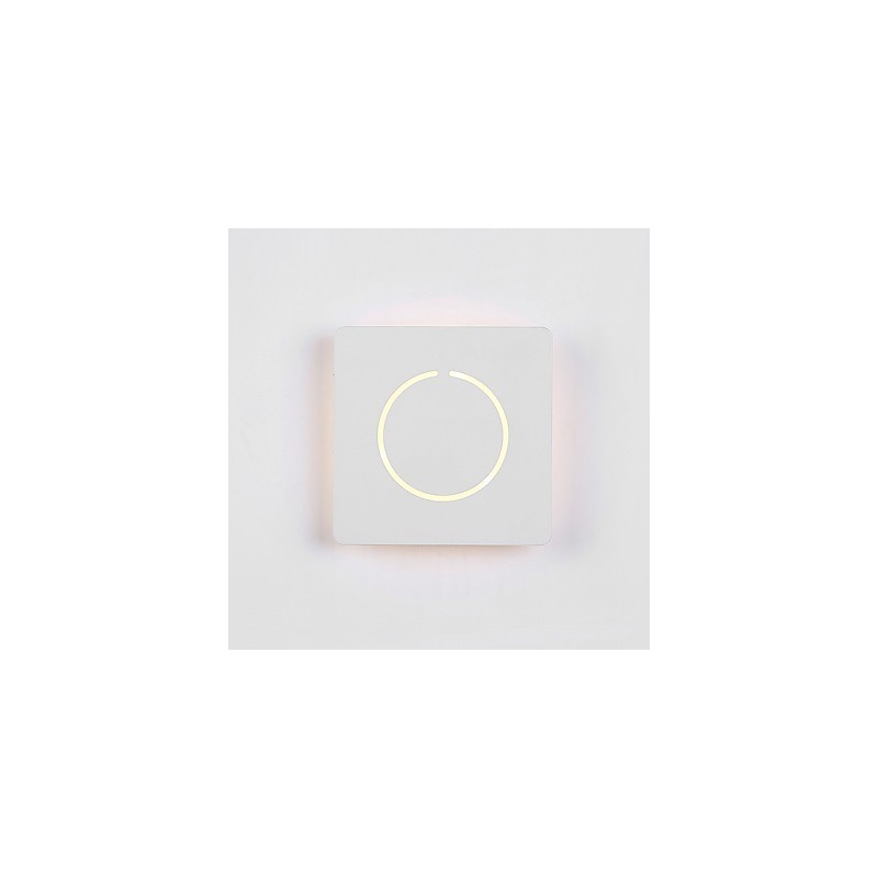 Lámpara de pared con función de pintura contemporánea moderna integrada para luz ambiental.