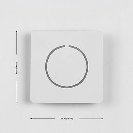 Lámpara de pared con función de pintura contemporánea moderna integrada para luz ambiental.