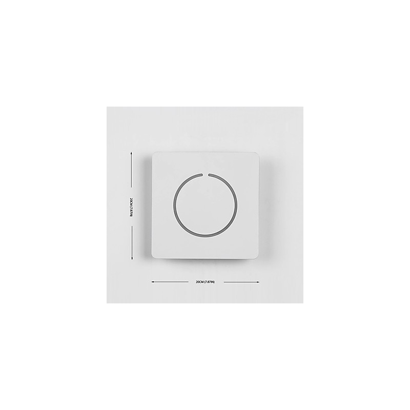 Lámpara de pared con función de pintura contemporánea moderna integrada para luz ambiental.