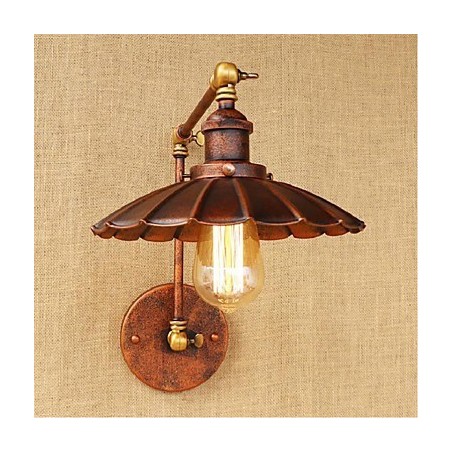 Aplique de pared plegable retráctil nostálgico retro creativo de medio óxido con brazo largo Aplique de pared plegable retráctil nostálgico retro creativo de medio óxido con brazo largo
