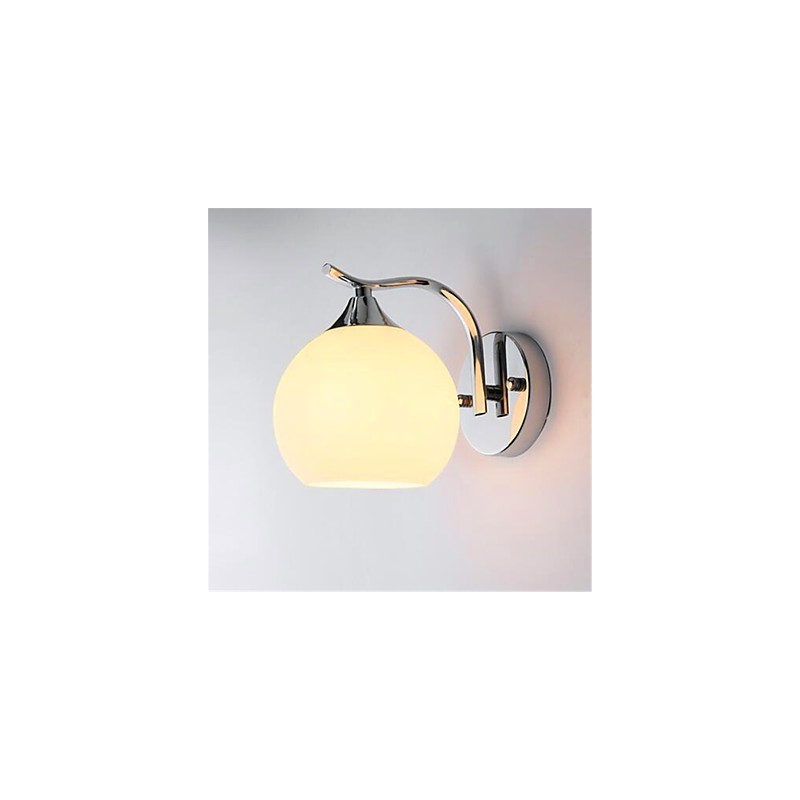 Apliques de pared con luz ambiental moderna y contemporánea con acabado galvanizado para protección ocular de estilo mini.