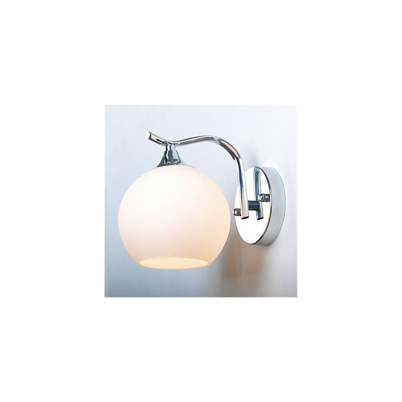Apliques de pared con luz ambiental moderna y contemporánea con acabado galvanizado para protección ocular de estilo mini.