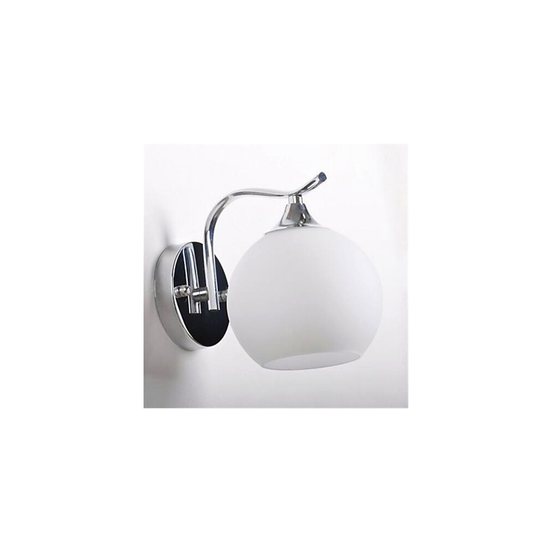 Apliques de pared con luz ambiental moderna y contemporánea con acabado galvanizado para protección ocular de estilo mini.
