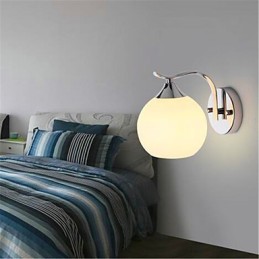 Apliques de pared con luz ambiental moderna y contemporánea con acabado galvanizado para protección ocular de estilo mini.
