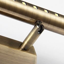 Lámpara de espejo de tubo redondo de hardware