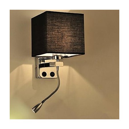 Lámpara de noche moderna con diseño creativo de tela para pasillo y balcón en la habitación de un hotel.