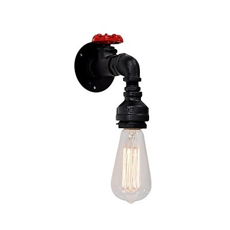 Lámparas de pared con forma de tubería de agua, estilo industrial retro, creativas, de metal, para restaurantes, cafeterías, bares, mesas de bar, apliques de pared. Lámparas de pared con forma de tubería de agua, estilo industrial retro, creativas, de metal, para restaurantes, cafeterías, bares, mesas de bar, apliques de pared.