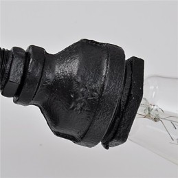 Lámparas de pared con forma de tubería de agua, estilo industrial retro, creativas, de metal, para restaurantes, cafeterías, bares, mesas de bar, apliques de pared.
