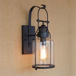 Acabado de óxido negro retro rústico estilo cabaña para protección ocular y luz ambiental.