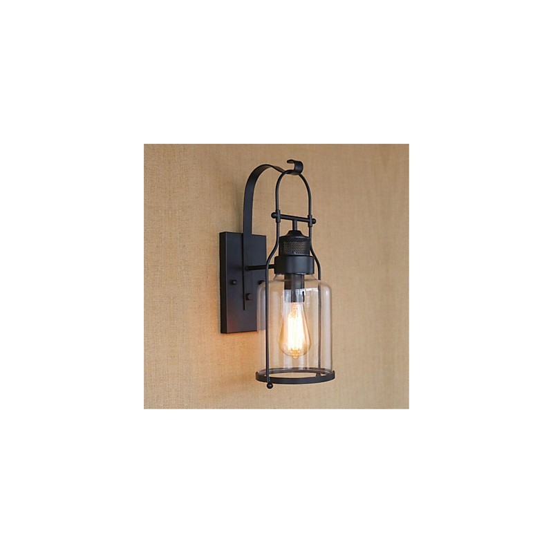 Acabado de óxido negro retro rústico estilo cabaña para protección ocular y luz ambiental.