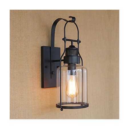 Acabado de óxido negro retro rústico estilo cabaña para protección ocular y luz ambiental.