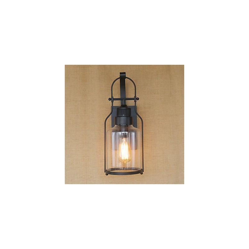 Acabado de óxido negro retro rústico estilo cabaña para protección ocular y luz ambiental.