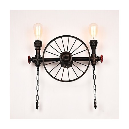 Lámparas de pared de tubo industriales vintage, luces creativas, iluminación decorativa para restaurante, cafetería y bar, con acabado pintado de 2 luces. Lámparas de pared de tubo industriales vintage, luces creativas, iluminación decorativa para restaurante, cafetería y bar, con acabado pintado de 2 luces.
