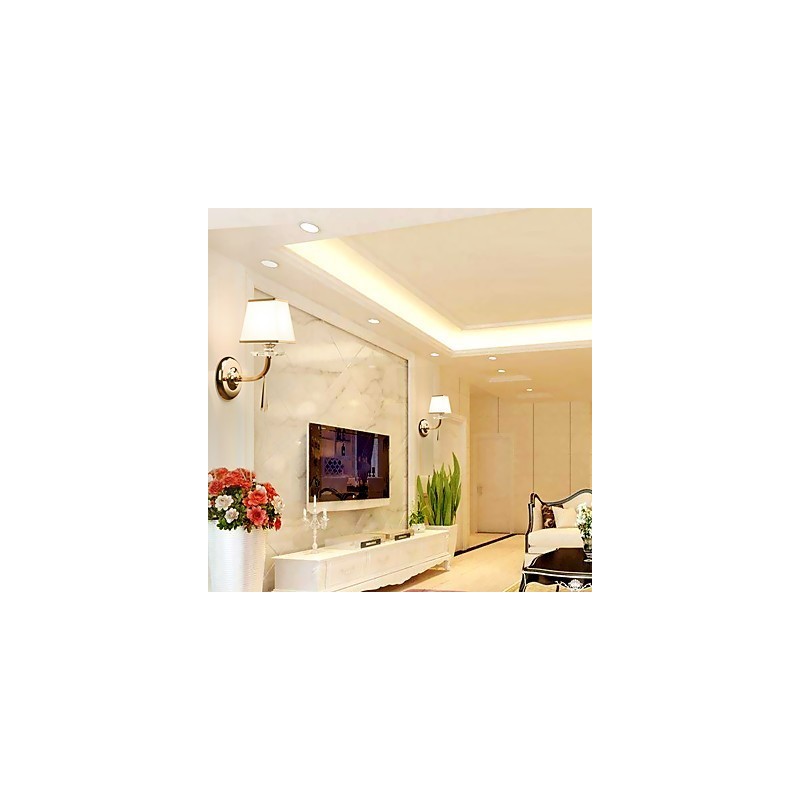 Apliques de pared con iluminación ambiental de cristal, modernos y contemporáneos, con acabado galvanizado.