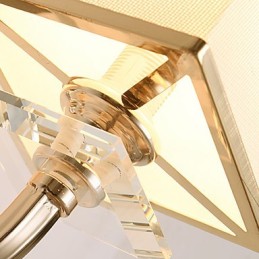 Apliques de pared con iluminación ambiental de cristal, modernos y contemporáneos, con acabado galvanizado.