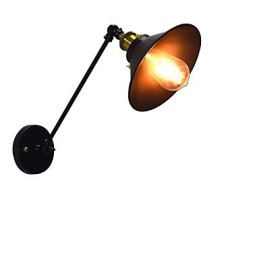 Lámpara de pared de hierro Buzz Wall Lámpara de sable de luz negro tonto en la pared