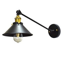 Lámpara de pared de hierro Buzz Wall Lámpara de sable de luz negro tonto en la pared