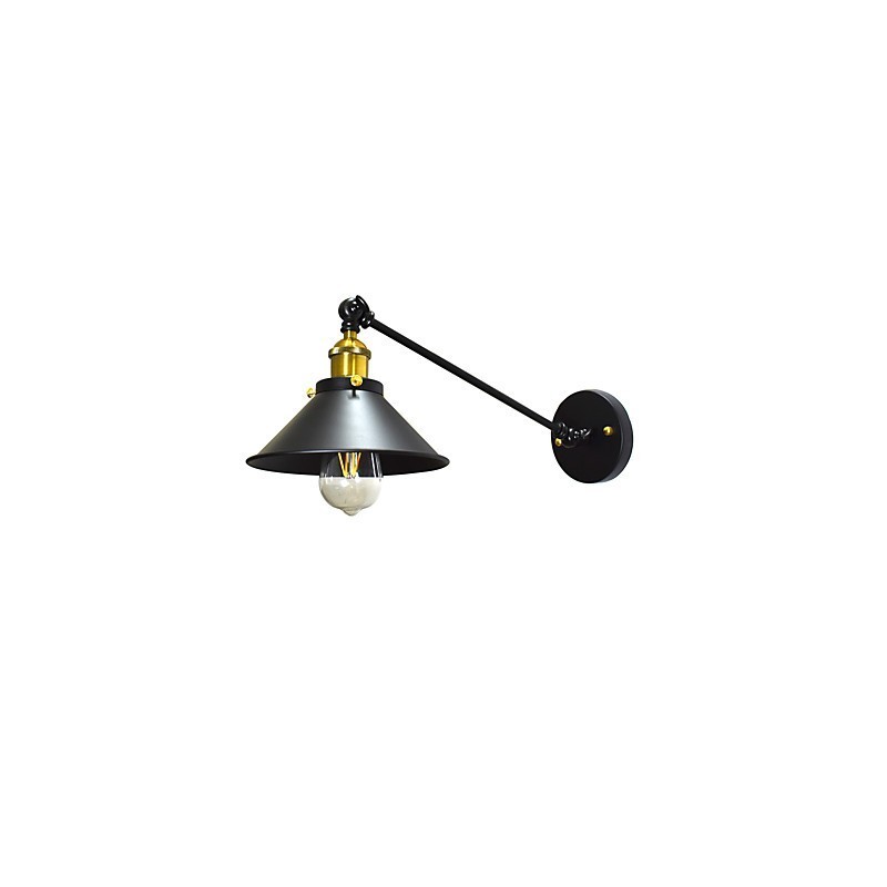 Lámpara de pared de hierro Buzz Wall Lámpara de sable de luz negro tonto en la pared