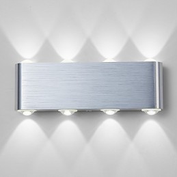 Lámpara de pared empotrada de aluminio moderna y ligera integrada