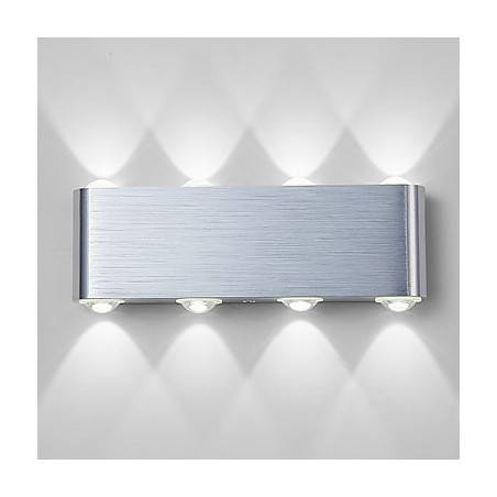 Lámpara de pared empotrada de aluminio moderna y ligera integrada Lámpara de pared empotrada de aluminio moderna y ligera integrada