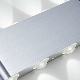 Lámpara de pared empotrada de aluminio moderna y ligera integrada