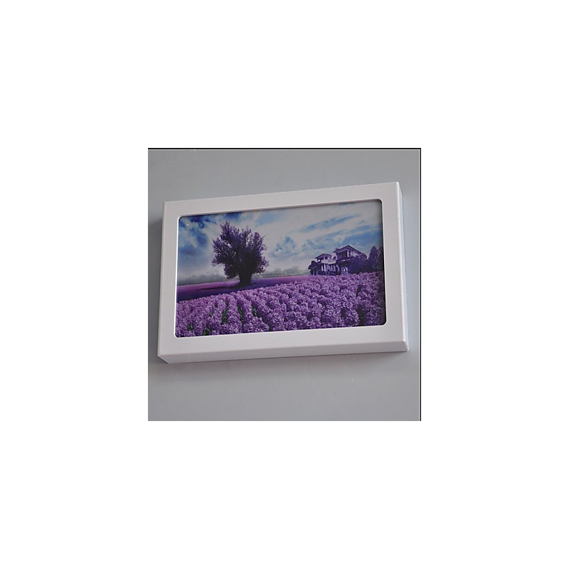 Pintura contemporánea moderna integrada para apliques de pared con luz ambiental.