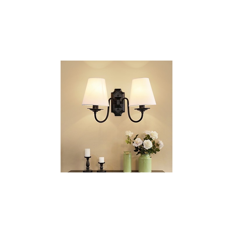 Apliques de pared con luz descendente para protección ocular con pintura contemporánea moderna