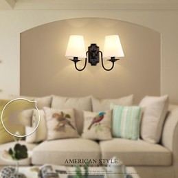Apliques de pared con luz descendente para protección ocular con pintura contemporánea moderna