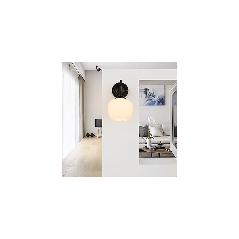 Apliques de pared con luz descendente para protección ocular con pintura contemporánea moderna