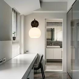 Apliques de pared con luz descendente para protección ocular con pintura contemporánea moderna