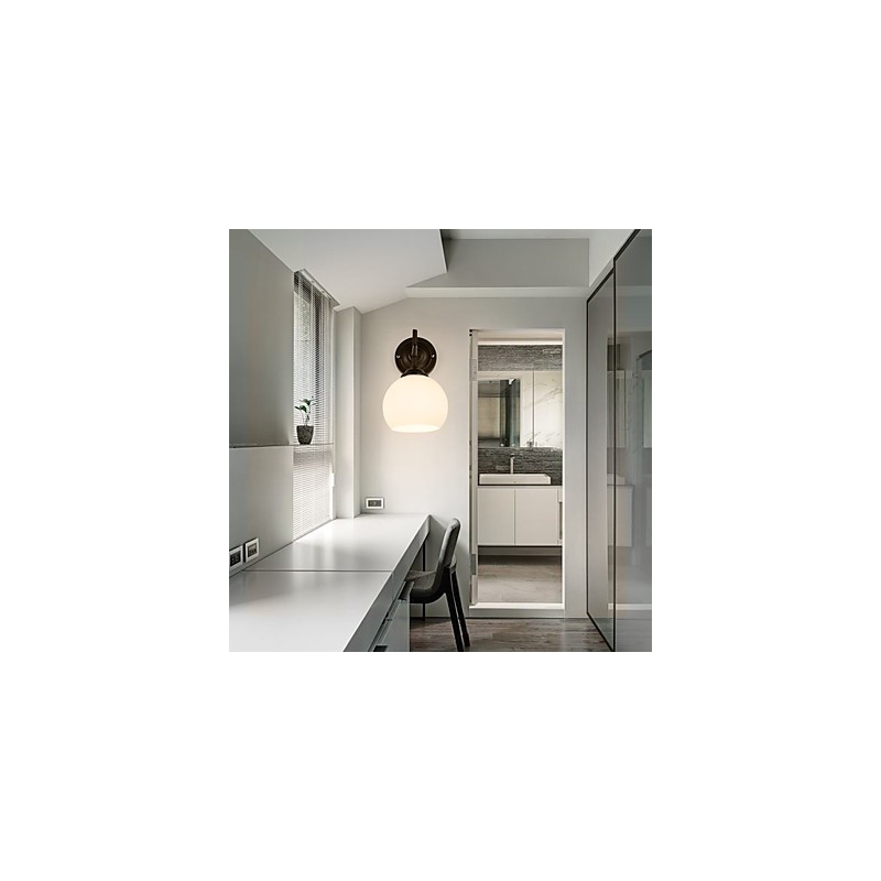 Apliques de pared con luz descendente para protección ocular con pintura contemporánea moderna