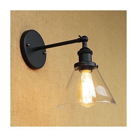 Apliques de pared con luz ambiental de estilo retro campestre con acabado galvanizado para protección ocular en miniatura. Apliques de pared con luz ambiental de estilo retro campestre con acabado galvanizado para protección ocular en miniatura.