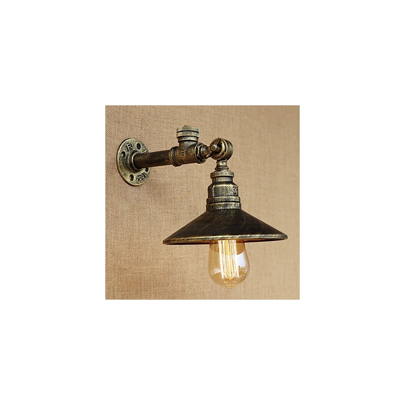 Apliques de pared con luz ambiental estilo mini con pintura retro rústica de estilo campestre.