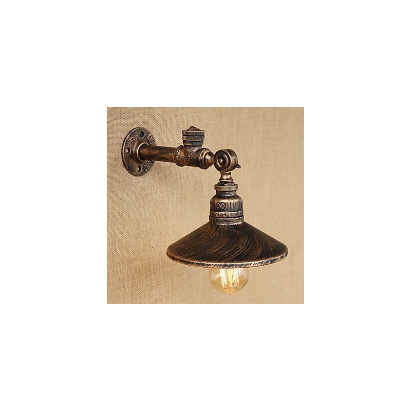 Apliques de pared con luz ambiental estilo mini con pintura retro rústica de estilo campestre.