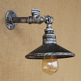 Apliques de pared con luz ambiental estilo mini con pintura retro rústica de estilo campestre.