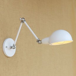 Lámpara de brazo oscilante con protección ocular, moderna, contemporánea, retro, galvanizada, luz ambiental.