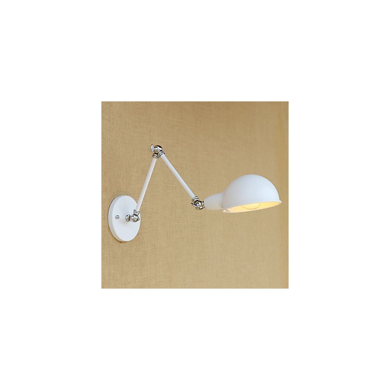 Lámpara de brazo oscilante con protección ocular, moderna, contemporánea, retro, galvanizada, luz ambiental.