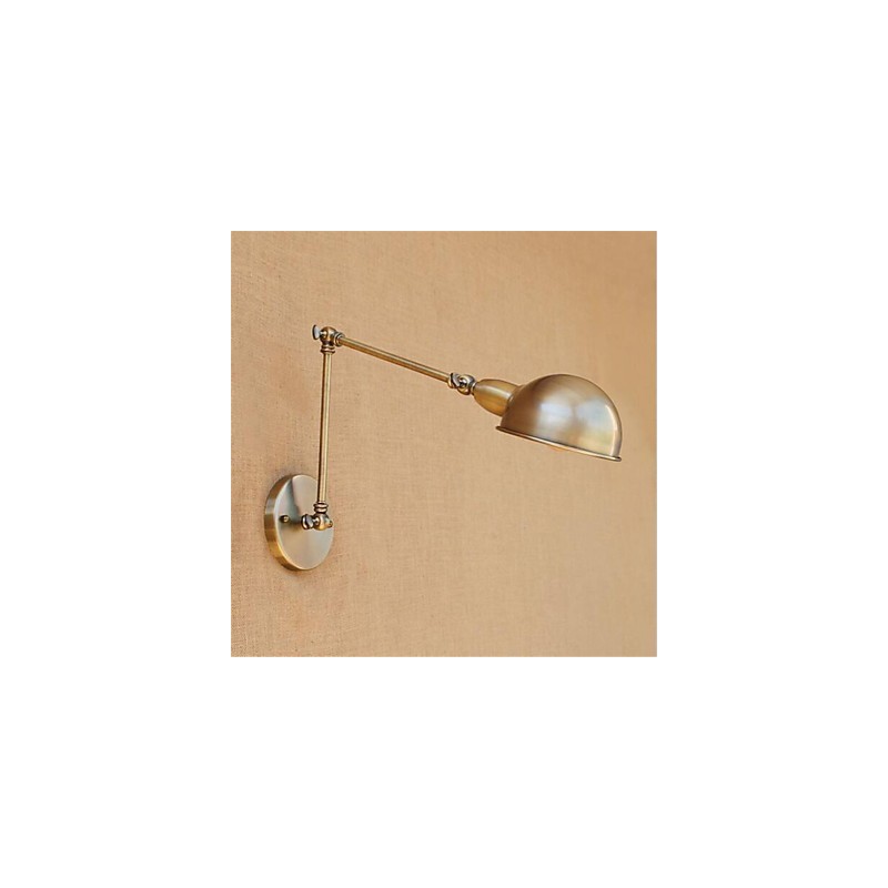 Lámpara de brazo oscilante con protección ocular, moderna, contemporánea, retro, galvanizada, luz ambiental.