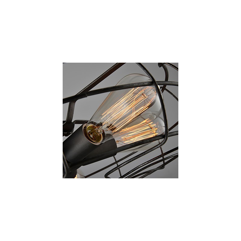 Lámpara de diseño industrial estilo country americano, lámpara personalizada, lámparas de techo con ventilador retro europeo