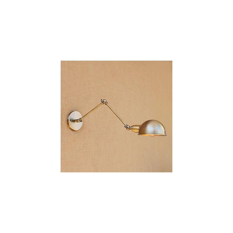Lámpara de brazo oscilante con protección ocular, moderna, contemporánea, retro, galvanizada, luz ambiental.