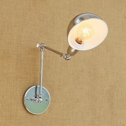 Lámpara de brazo oscilante con protección ocular, moderna, contemporánea, retro, galvanizada, luz ambiental.