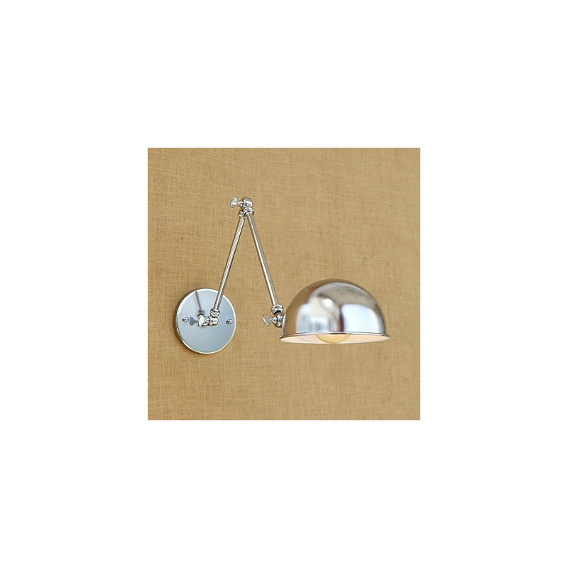 Lámpara de brazo oscilante con protección ocular, moderna, contemporánea, retro, galvanizada, luz ambiental.