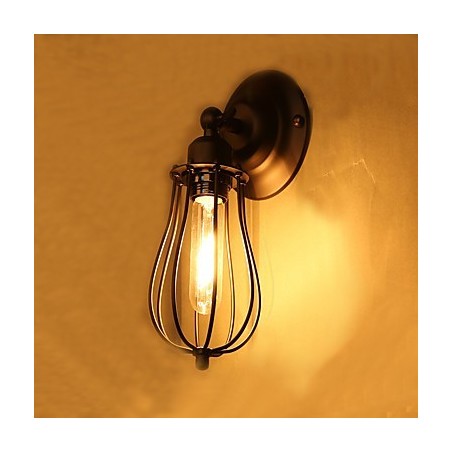 Aplique de pared con luz ambiental de brazo oscilante, estilo rústico clásico tradicional, con pintura campestre. Aplique de pared con luz ambiental de brazo oscilante, estilo rústico clásico tradicional, con pintura campestre.