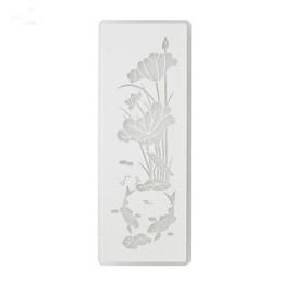 Pintura contemporánea moderna integrada para apliques de pared con luz ambiental.